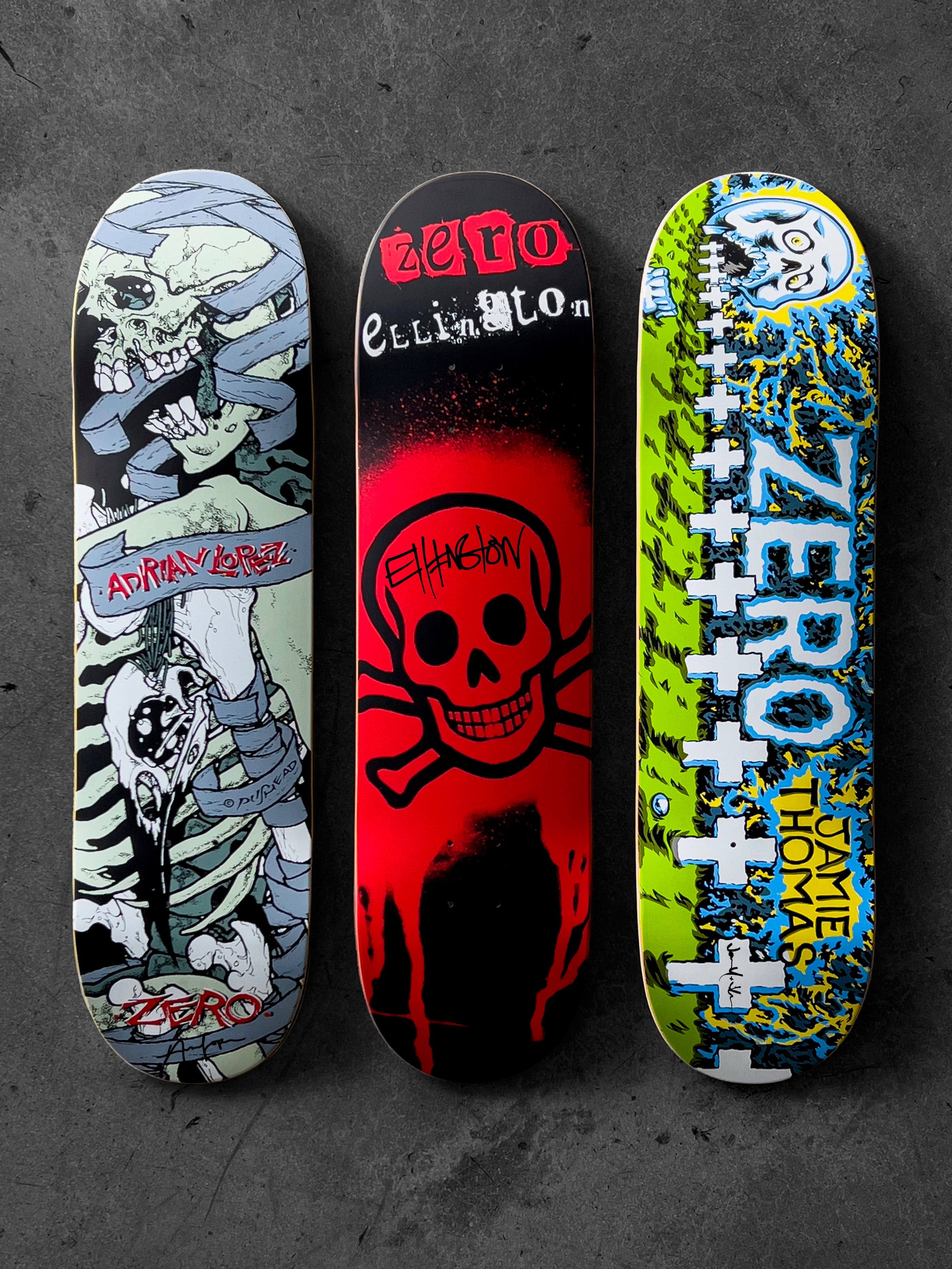 HOSOI × ZEROによる存在感抜群のオールドスクールシェイプデッキ 90's REISSUES – Zero Skateboards
