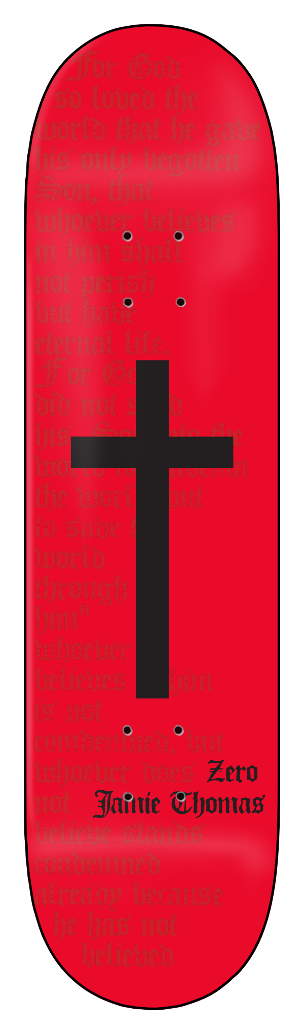 THOMAS - CROSS - RED - HANDSCREENED