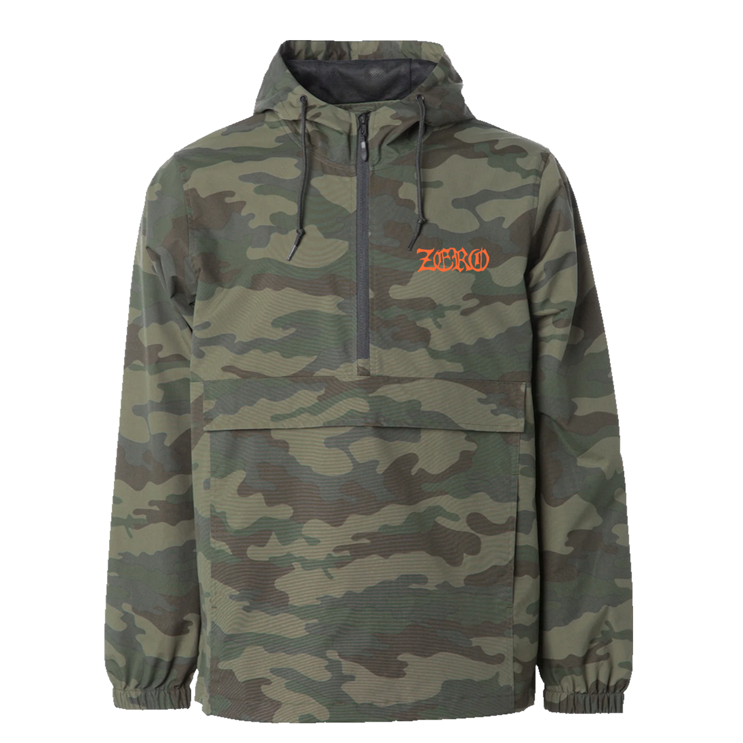 WASTELAND ANORAK - GREEN CAMO / ORANGE