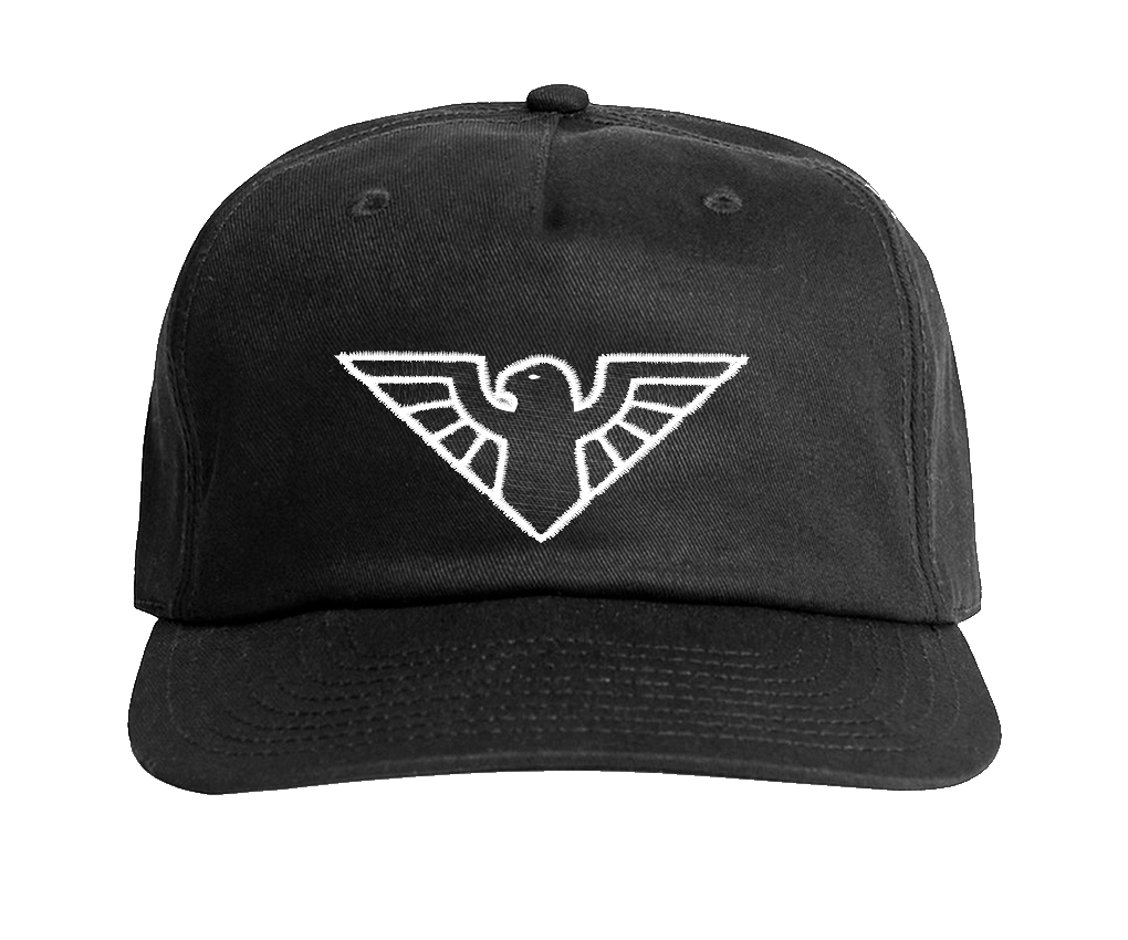 BIRD - EMBROIDERED HAT - BLACK