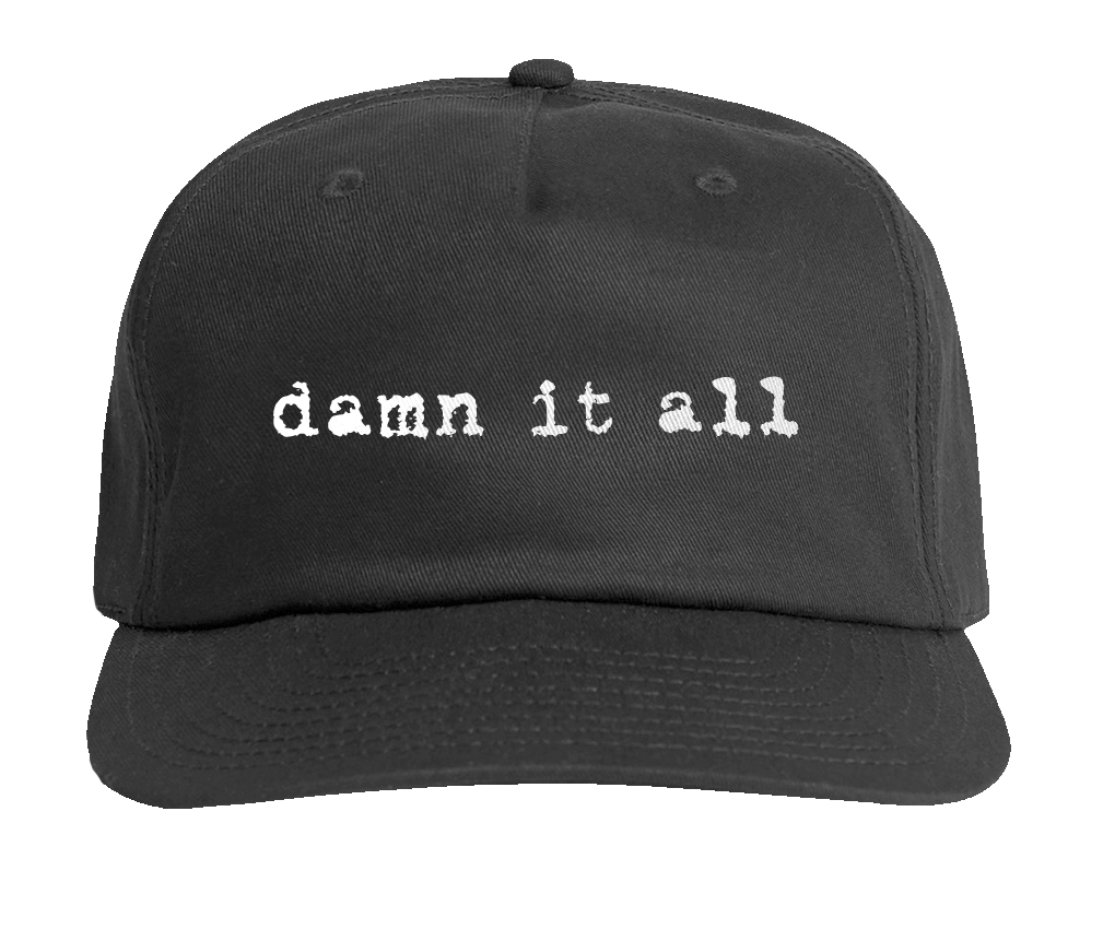 DAMN IT ALL - EMBROIDERED HAT - BLACK