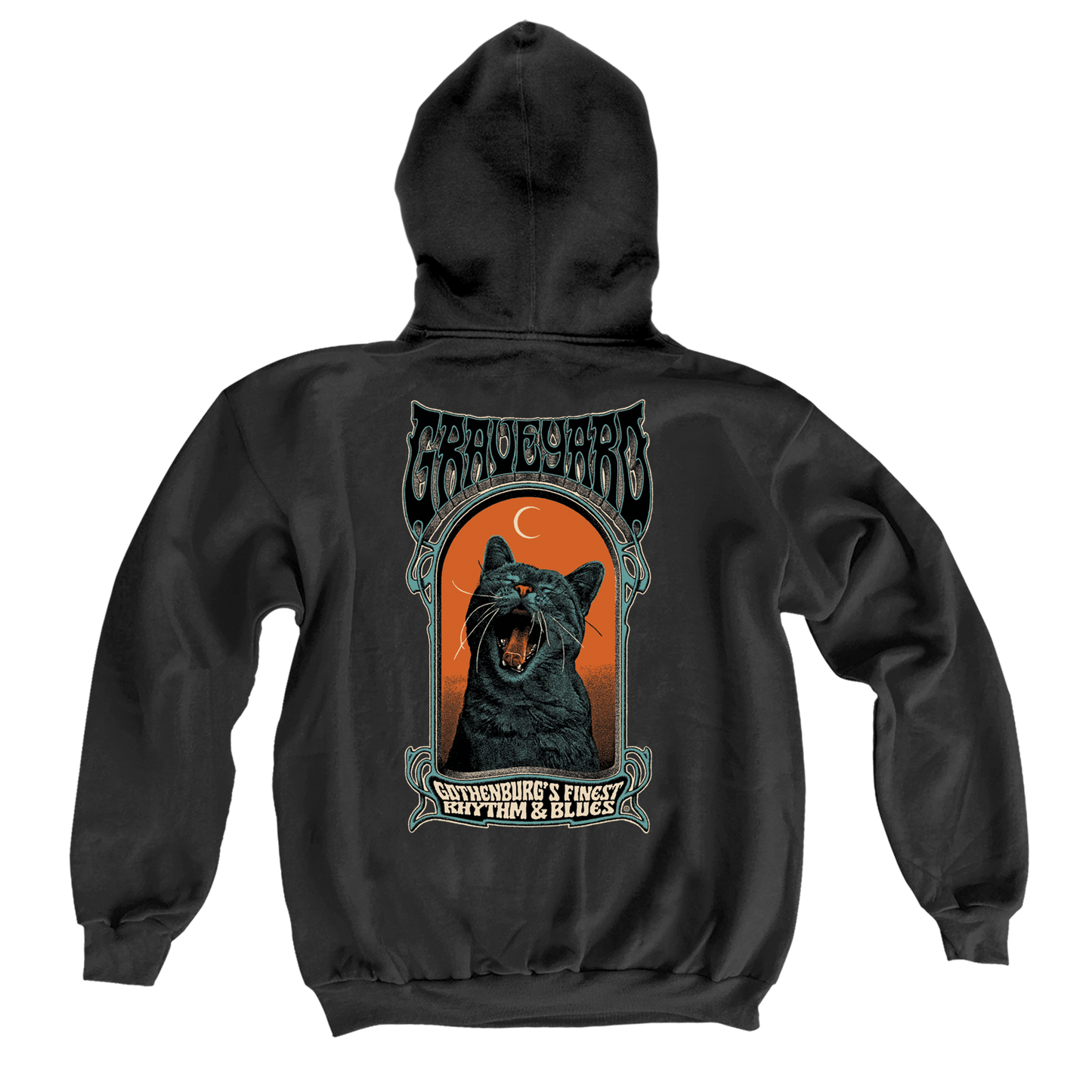 GRAVEYARD - SCREAMING CAT - ZIP-UP HOOD