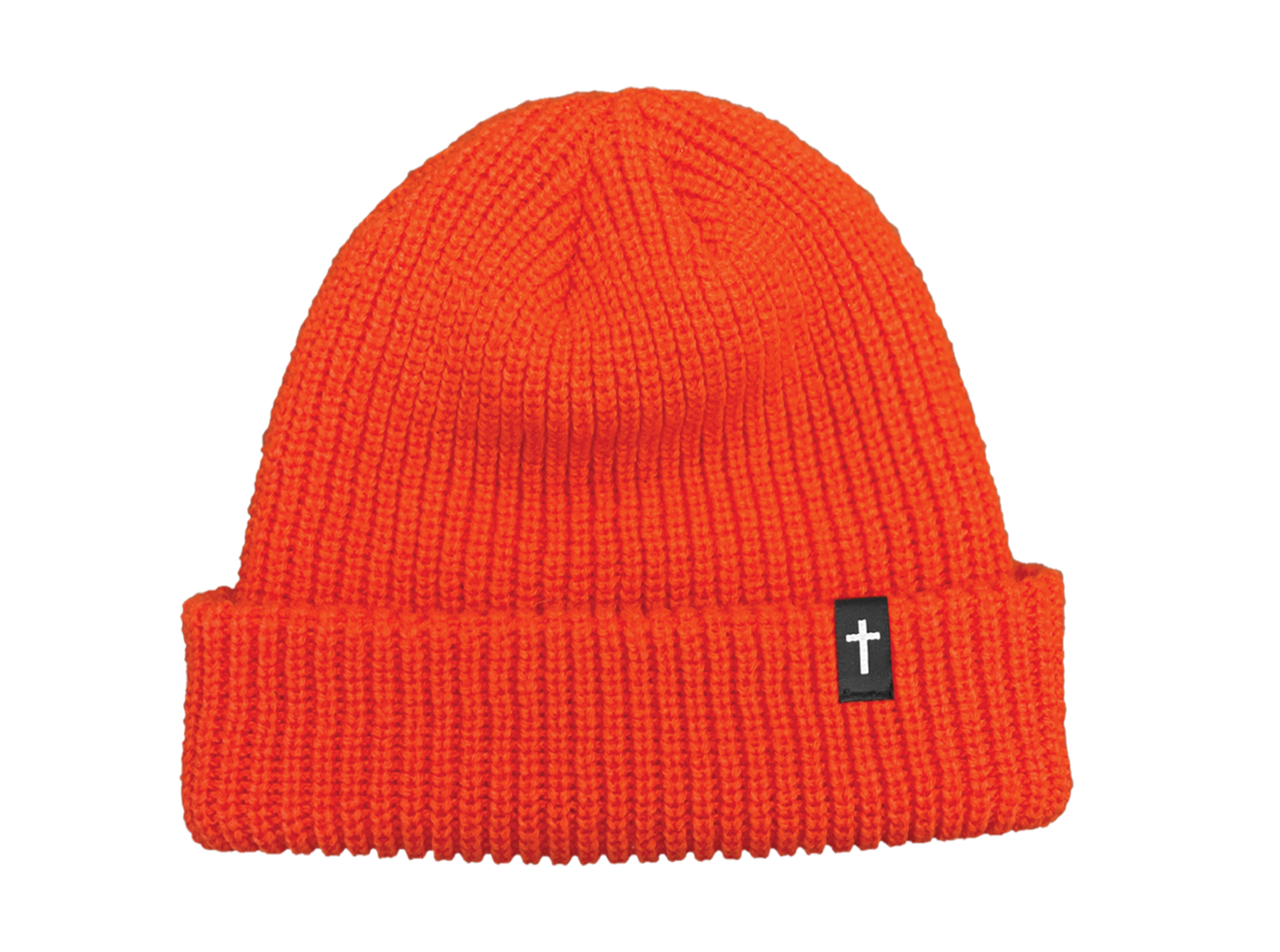 CROSS BEANIE - ORANGE