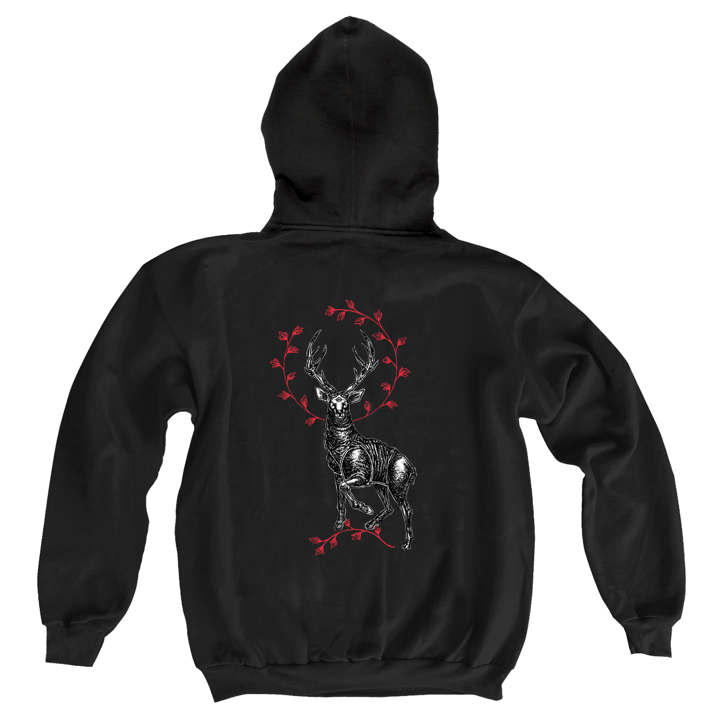 STAG - PULLOVER HOOD - BLACK