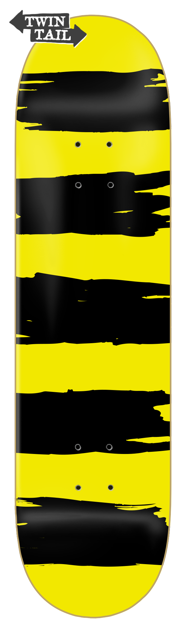 PUNK STRIPES - YELLOW - TWIN-TAIL - SMALL BATCH