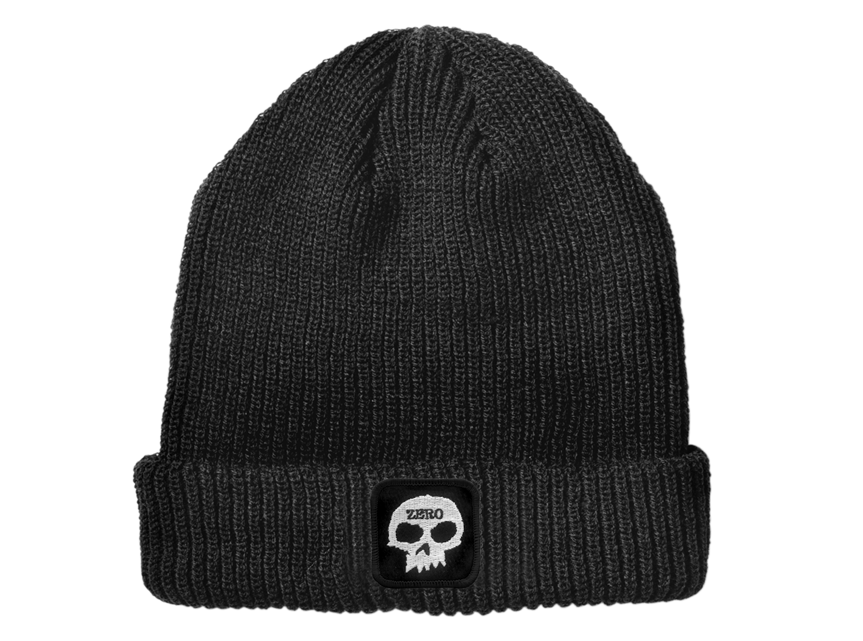 SKULL PATCH BEANIE BLACK