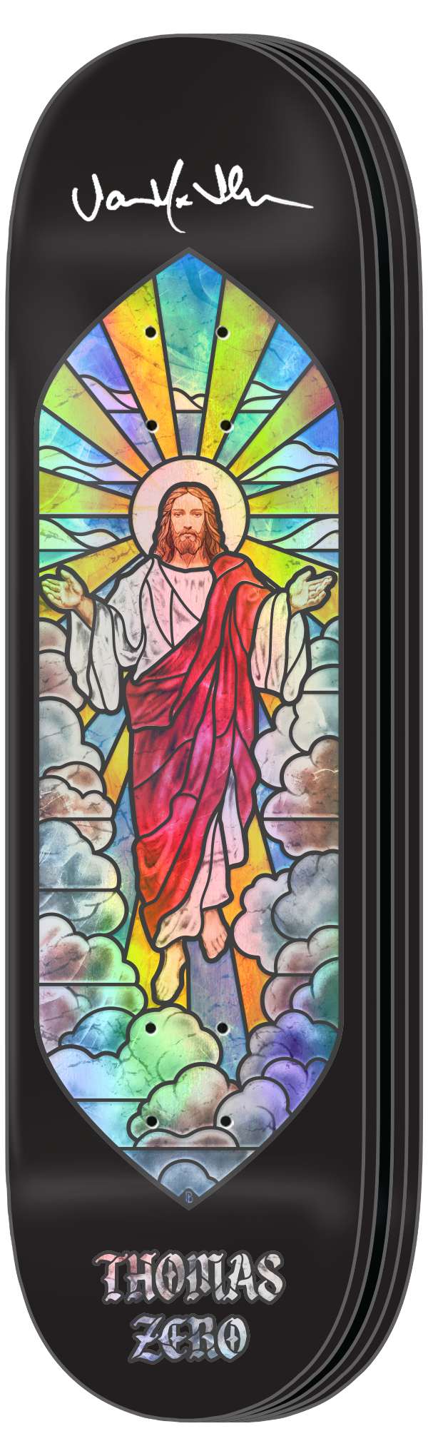 STAINED GLASS - SIGNED SET