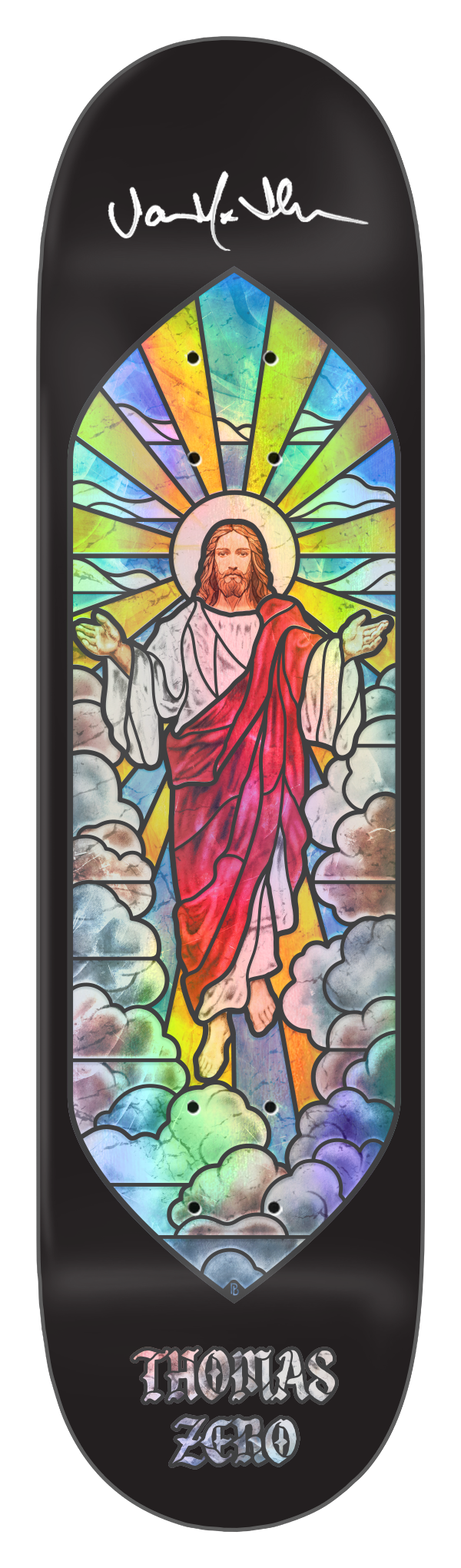 STAINED GLASS - SIGNED SET
