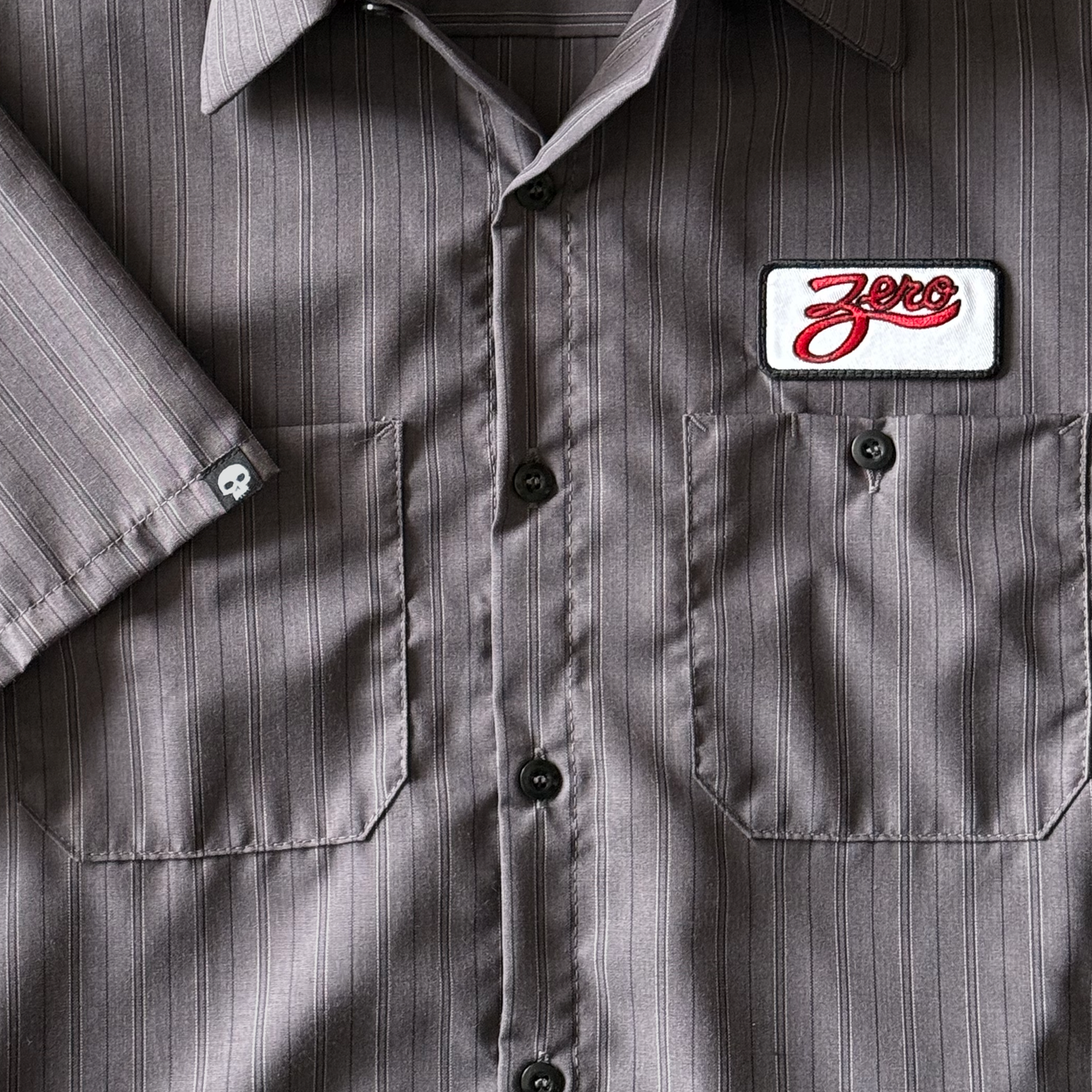 ZERO STRIPED S/S WORK SHIRT