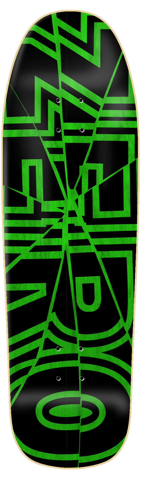 SHATTERED BOLD - GREEN - SHAPED 9.5 - SMALL BATCH