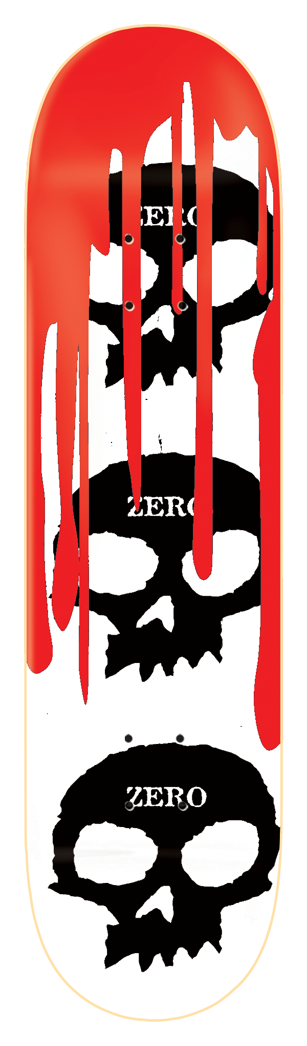 3 SKULL BLOOD - WHITE