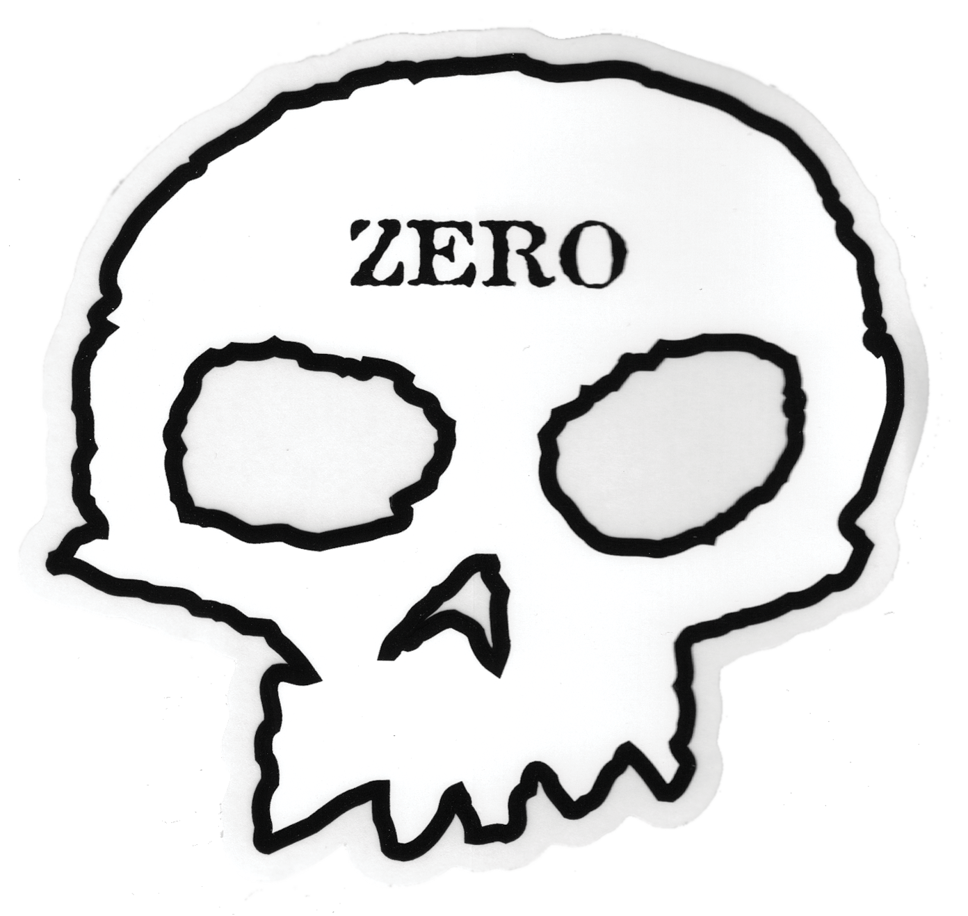 SKULL STICKER Zero Skateboards