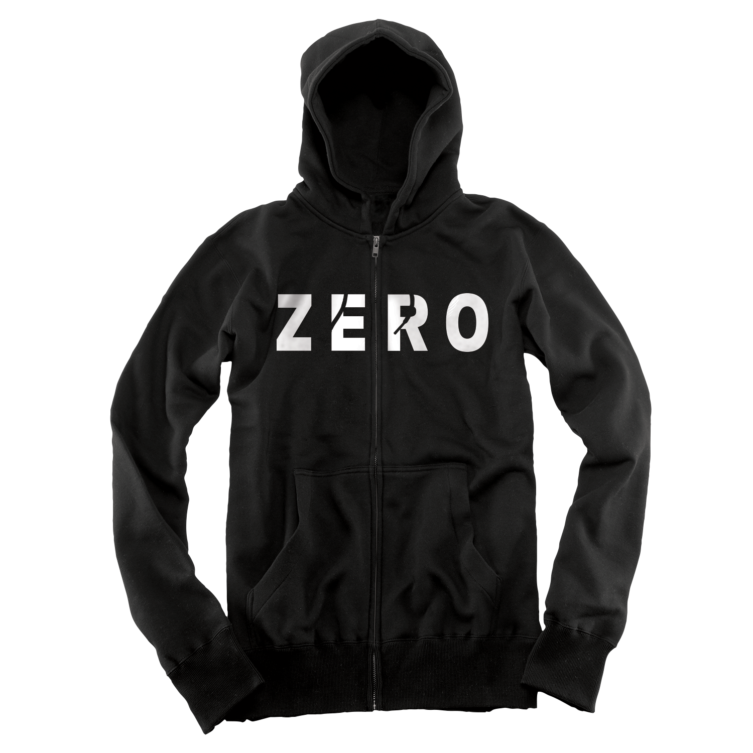 Zero army top zip hoodie