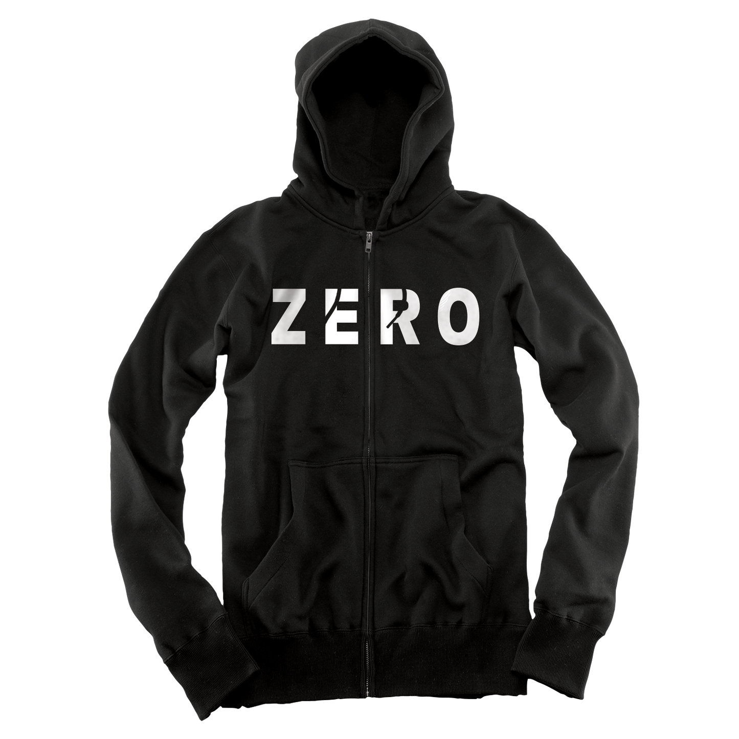 ARMY ZIP UP - BLACK/WHITE