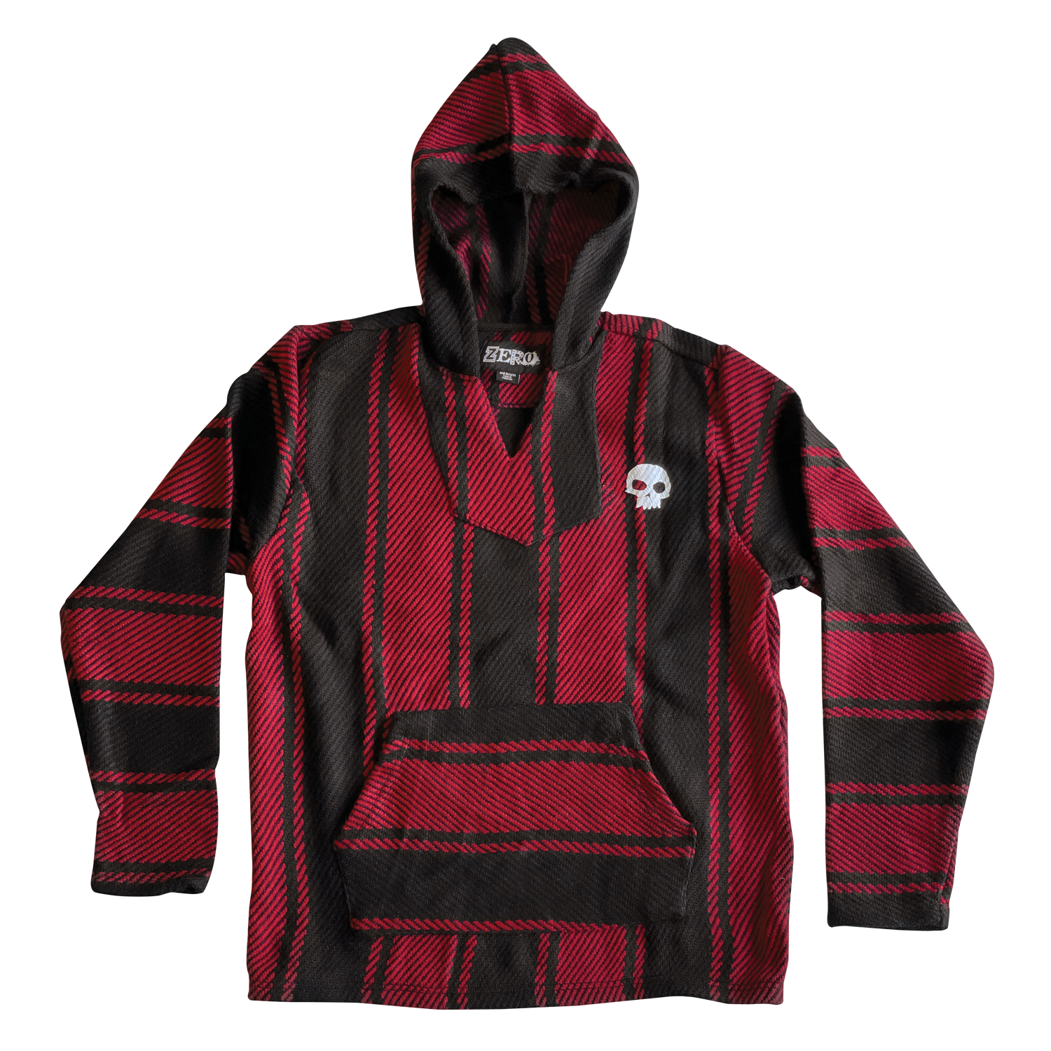 Hoodie top black red