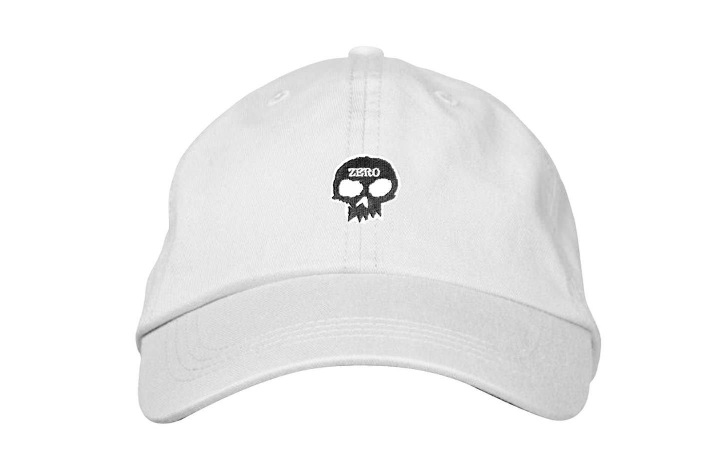 SINGLE SKULL - DAD HAT - WHITE