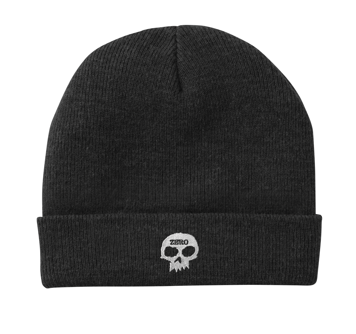 SKULL EMBROIDERED TIGHT-KNIT BEANIE – Zero Skateboards SKULL EMBROIDERED TIGHT-KNIT BEANIE – Zero Skateboards