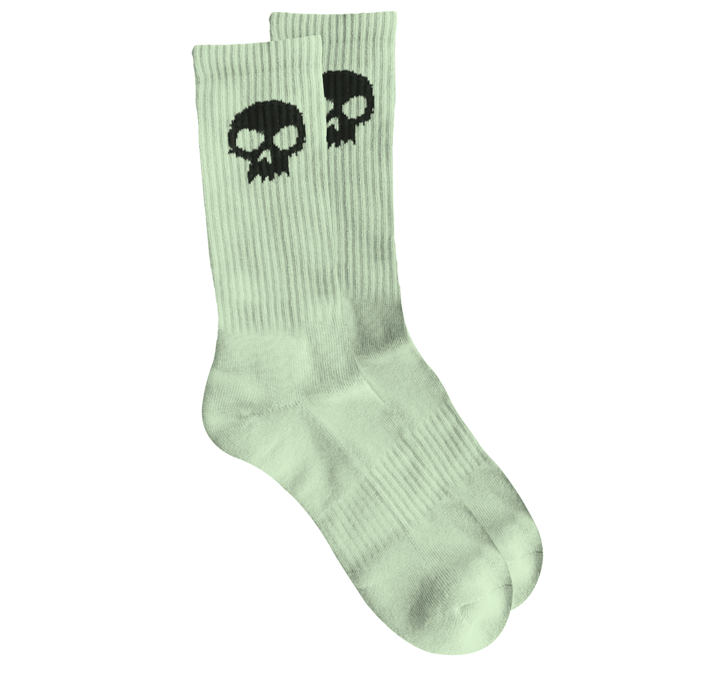 SKULL SOCKS - GLOW IN THE DARK / BLACK