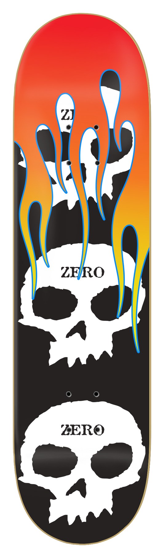 3 SKULL WITH FLAMES