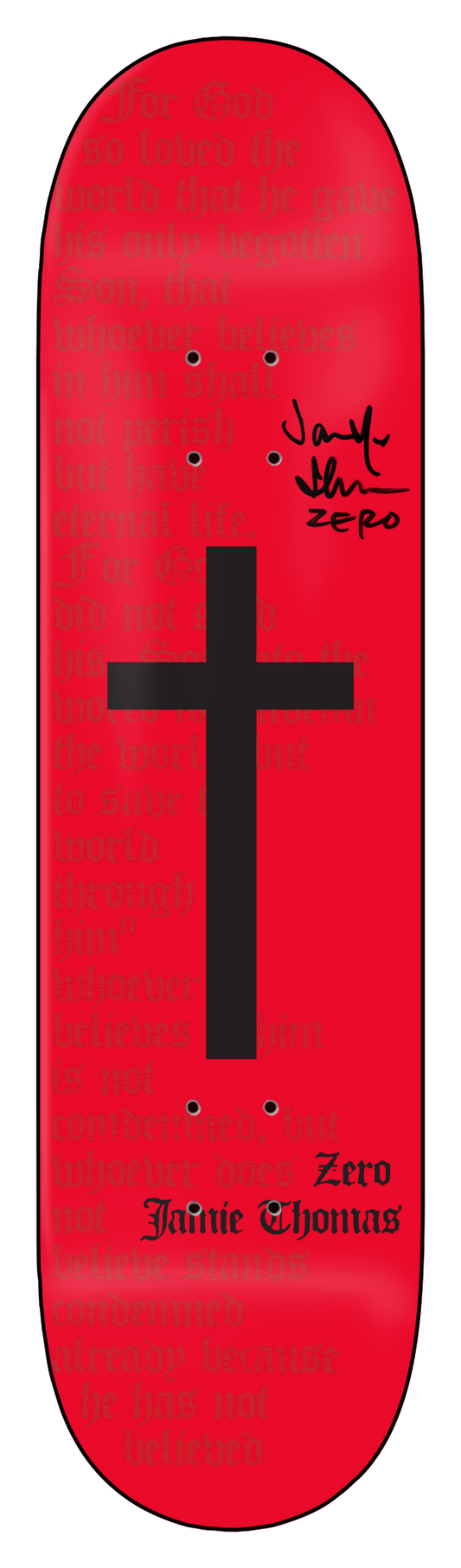 THOMAS - CROSS - RED - HANDSCREENED - SIGNED
