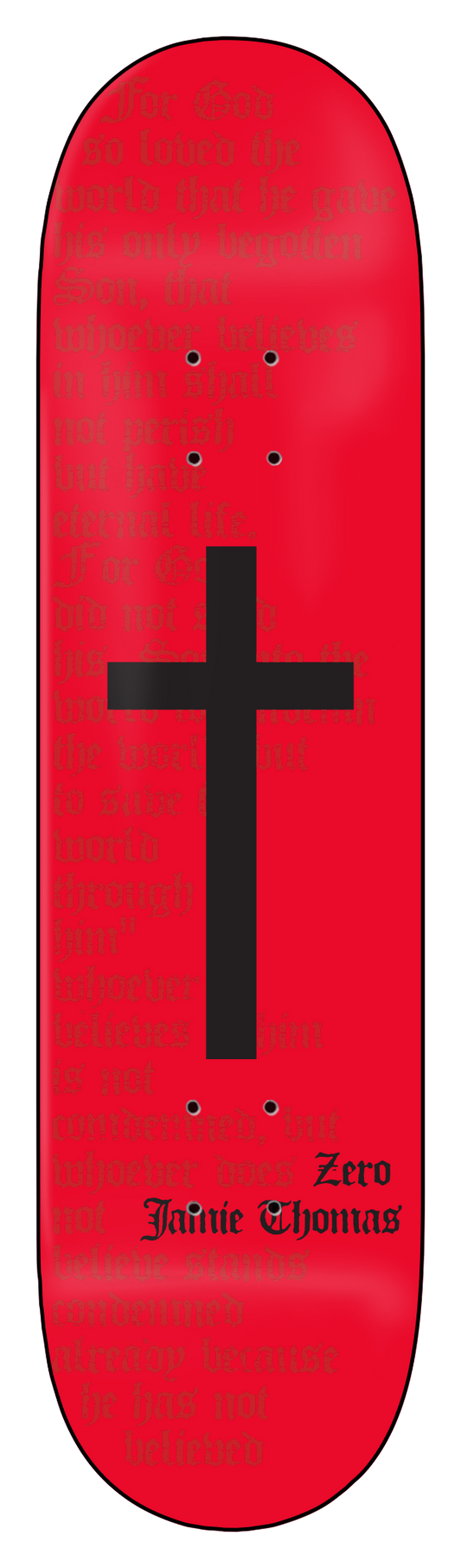 THOMAS - CROSS - RED - HANDSCREENED