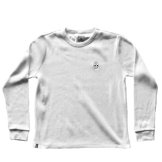 SINGLE SKULL L/S PREMIUM THERMAL - WHITE