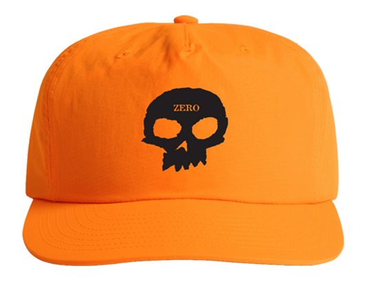 SINGLE SKULL SAFETY ORANGE HAT