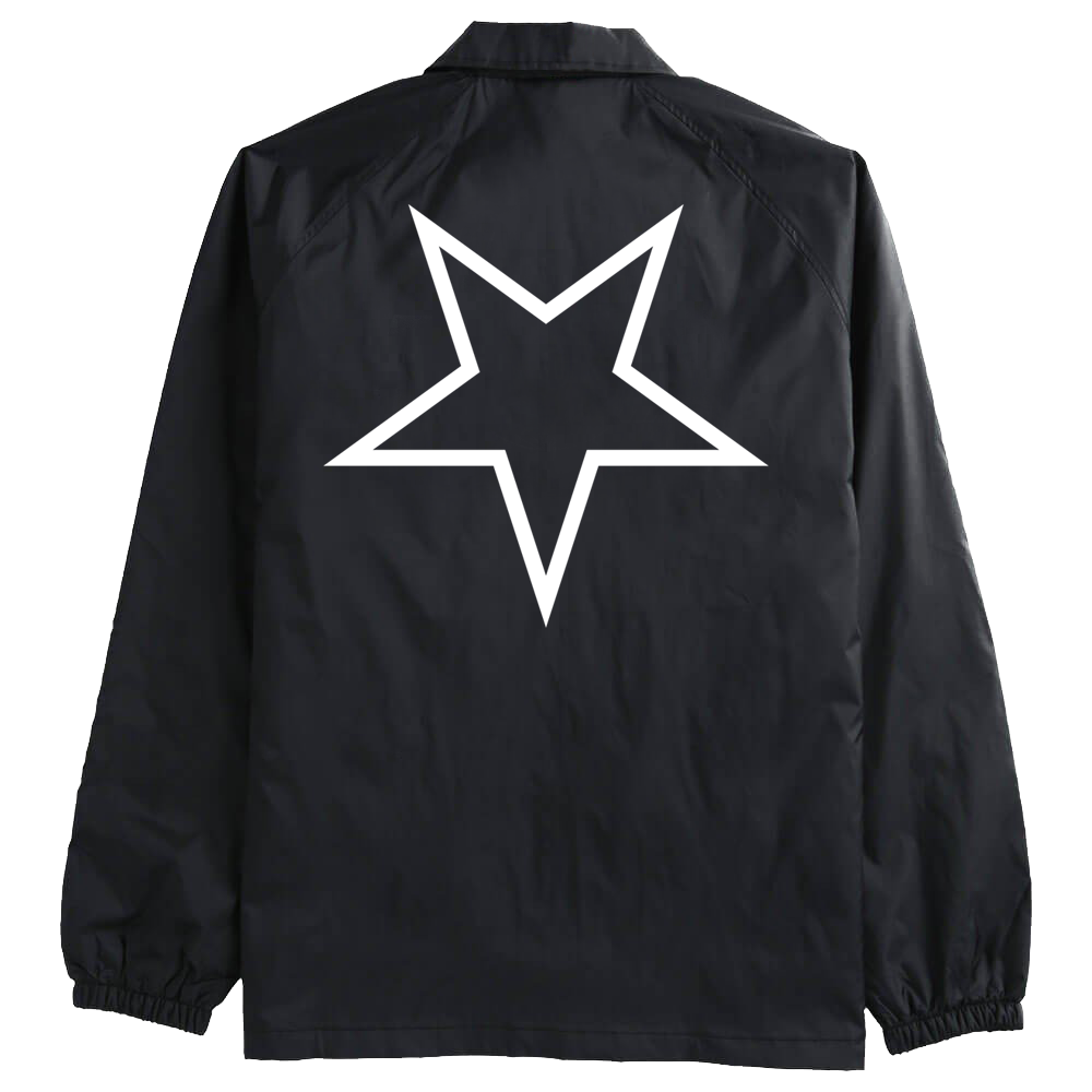 90'S STAR COACHES JACKET - BLACK/WHITE