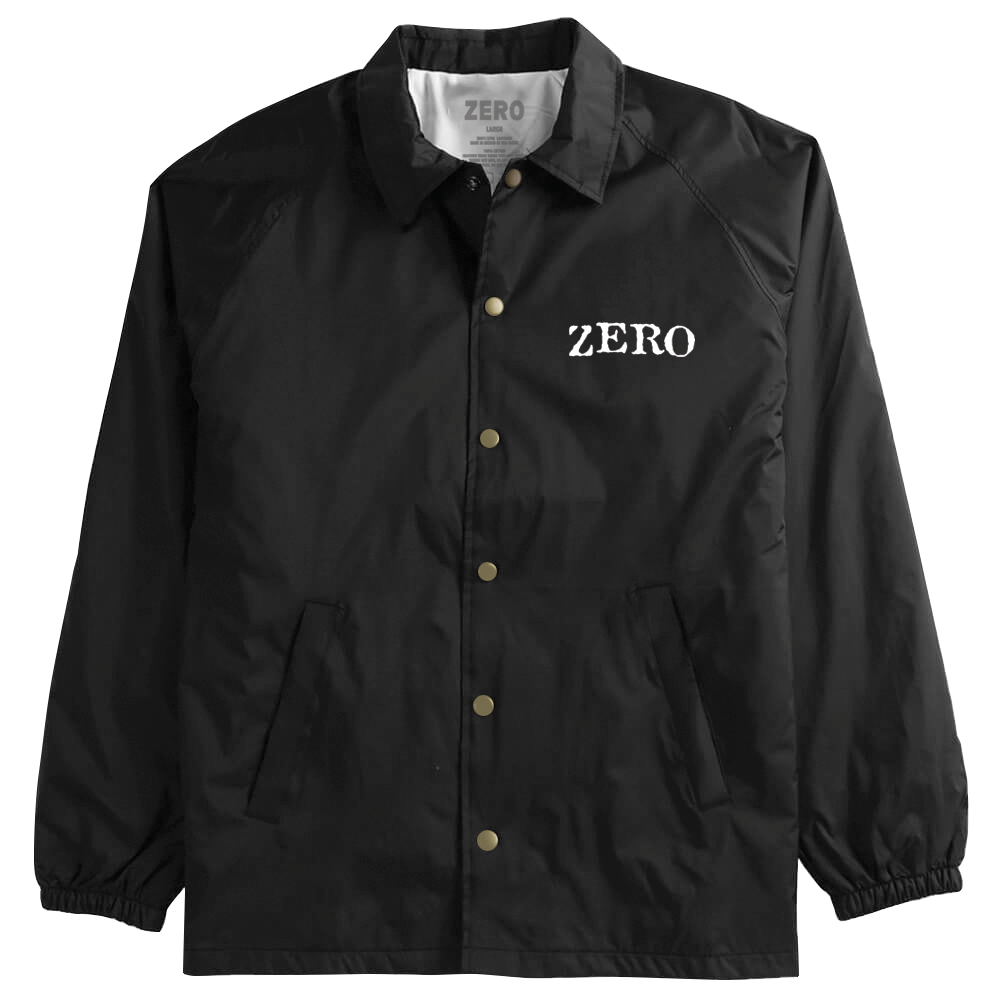 90'S STAR COACHES JACKET - BLACK/WHITE – Zero Skateboards