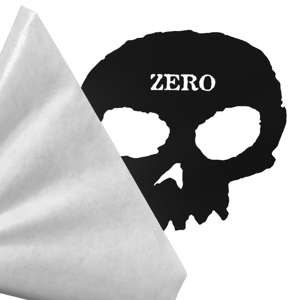 SINGLE SKULL - DIE-CUT TRANSFER DECAL - BLACK