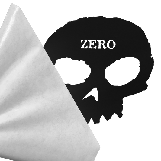 SINGLE SKULL - DIE-CUT TRANSFER DECAL - BLACK