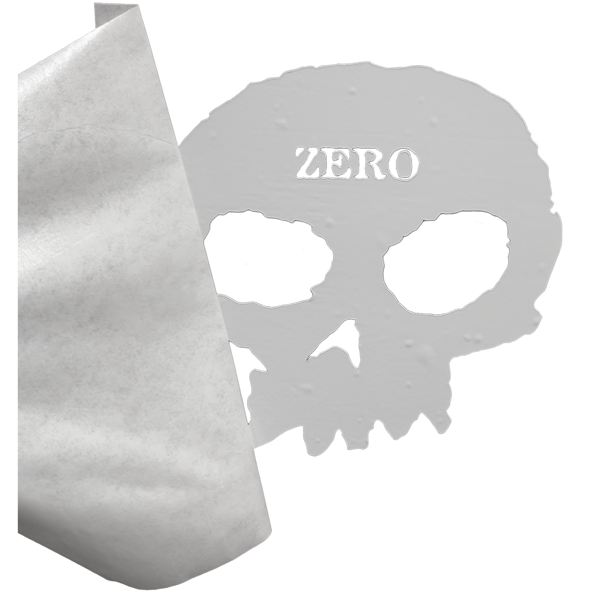 SINGLE SKULL - DIE-CUT TRANSFER DECAL - WHITE