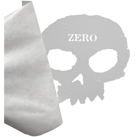 SINGLE SKULL - DIE-CUT TRANSFER DECAL - WHITE