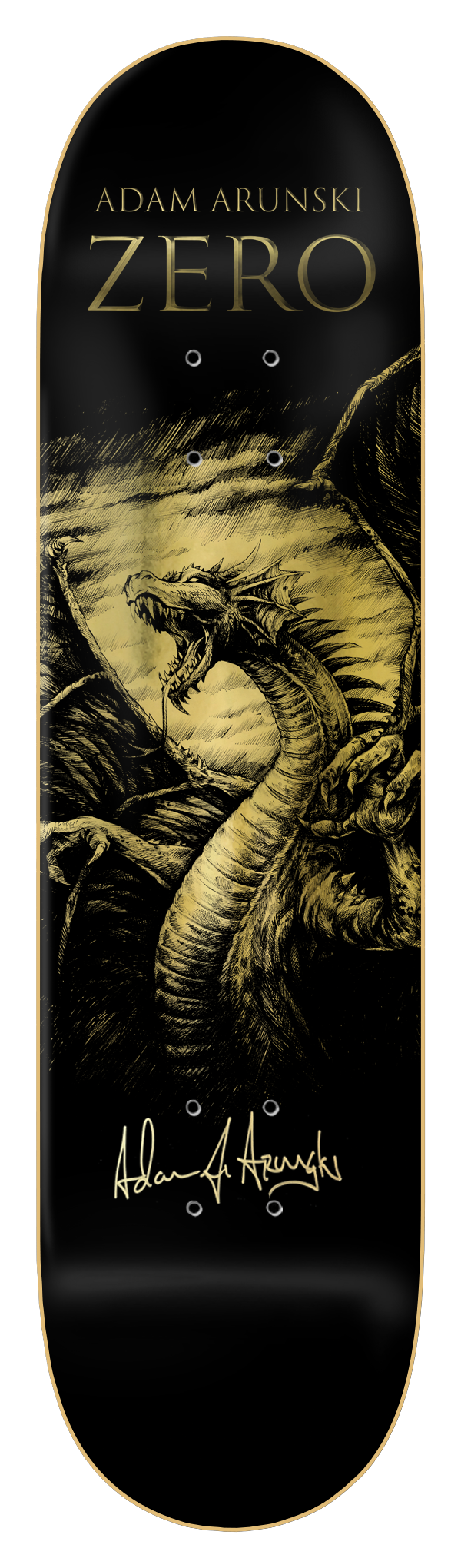ARUNSKI - DRAGON - GOLD FOIL - SIGNED