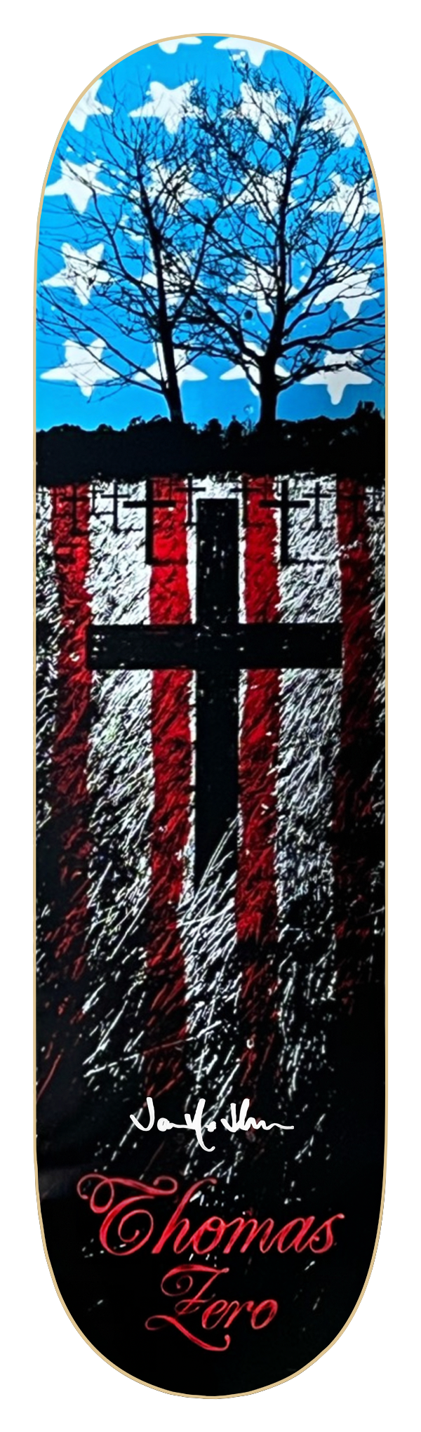 THOMAS - LIFE AND DEATH - STARS AND STRIPES - SIGNED