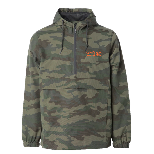 WASTELAND ANORAK - GREEN CAMO / ORANGE