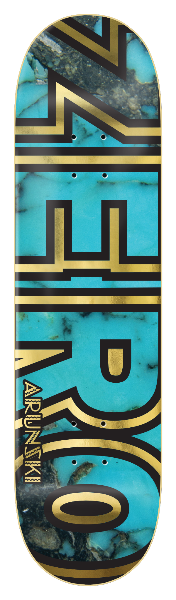 ARUNSKI - TURQUOISE BOLD - GOLD FOIL - SMALL BATCH