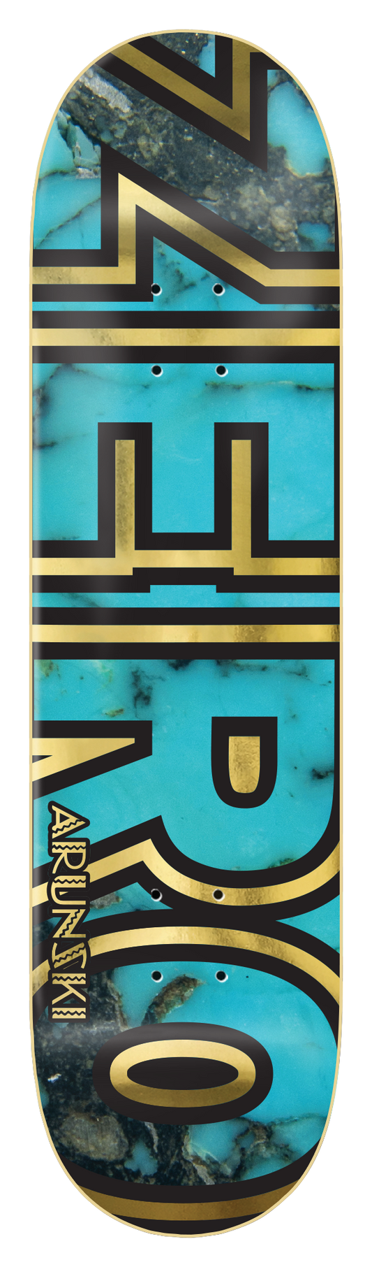 ARUNSKI - TURQUOISE BOLD - GOLD FOIL - SMALL BATCH