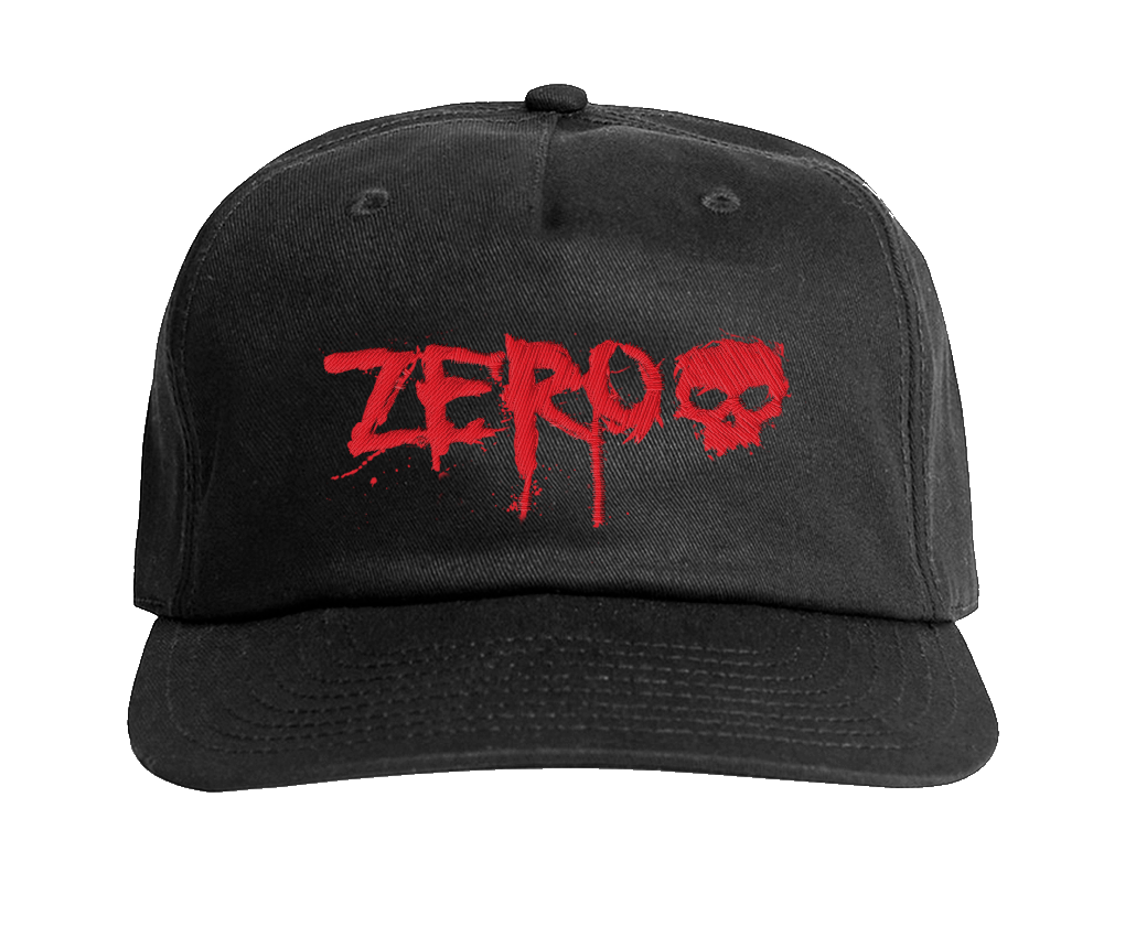 ZERO BLOOD - EMBROIDERED HAT - BLACK
