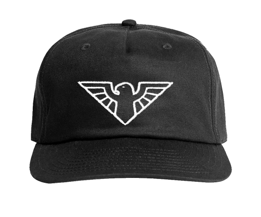 BIRD - EMBROIDERED HAT - BLACK