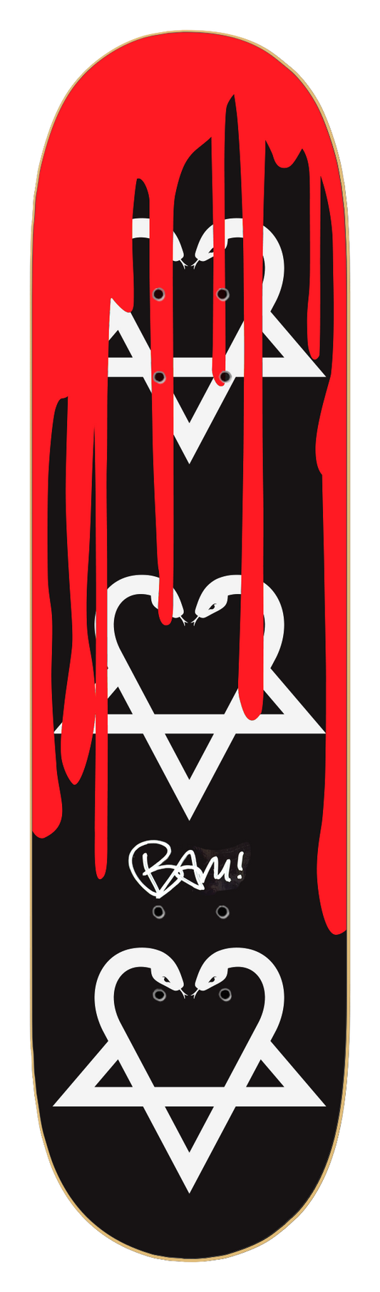 BAM - SNAKES WITH BLOOD - SIGNED - NON DIPPED