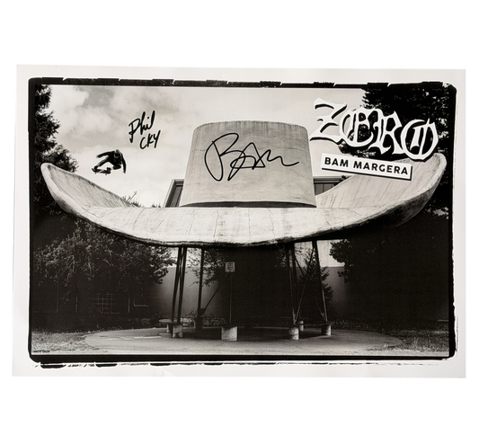 BAM MARGERA POSTER - SIGNED BY BAM AND PHIL