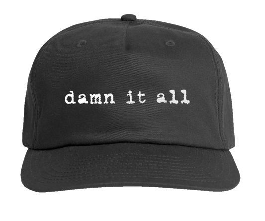 DAMN IT ALL - EMBROIDERED HAT - BLACK