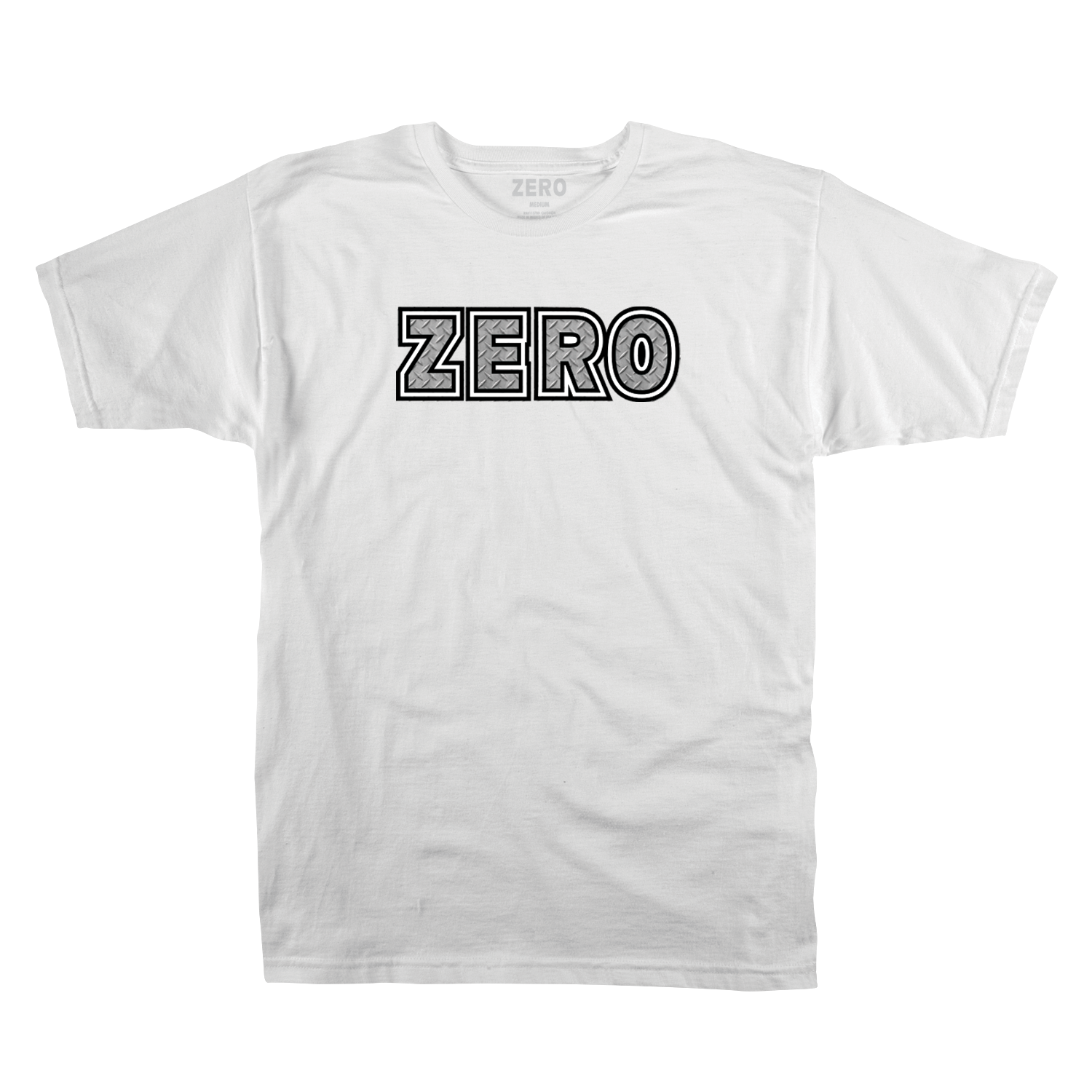 REYES - DIAMOND PLATE BOLD S/S - WHITE – Zero Skateboards