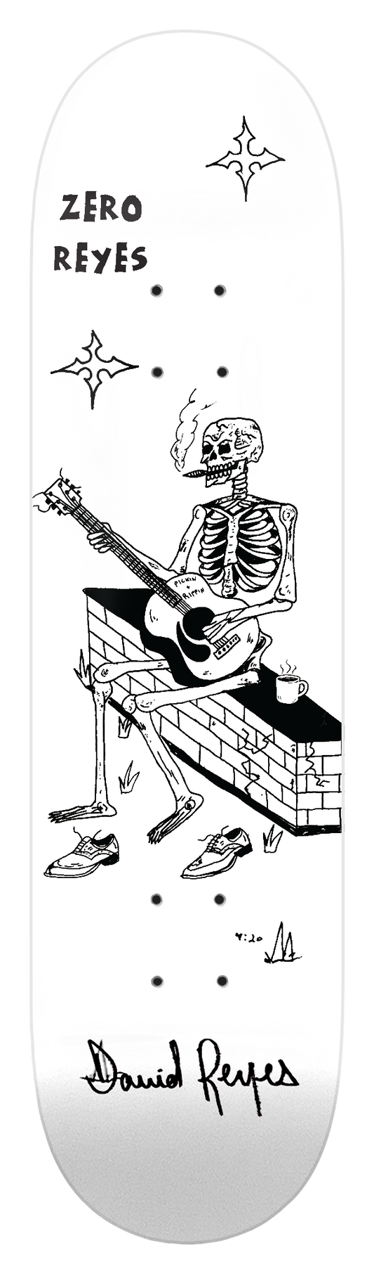 REYES - HEAVY SLIME - WHITE DIPPED - SIGNED