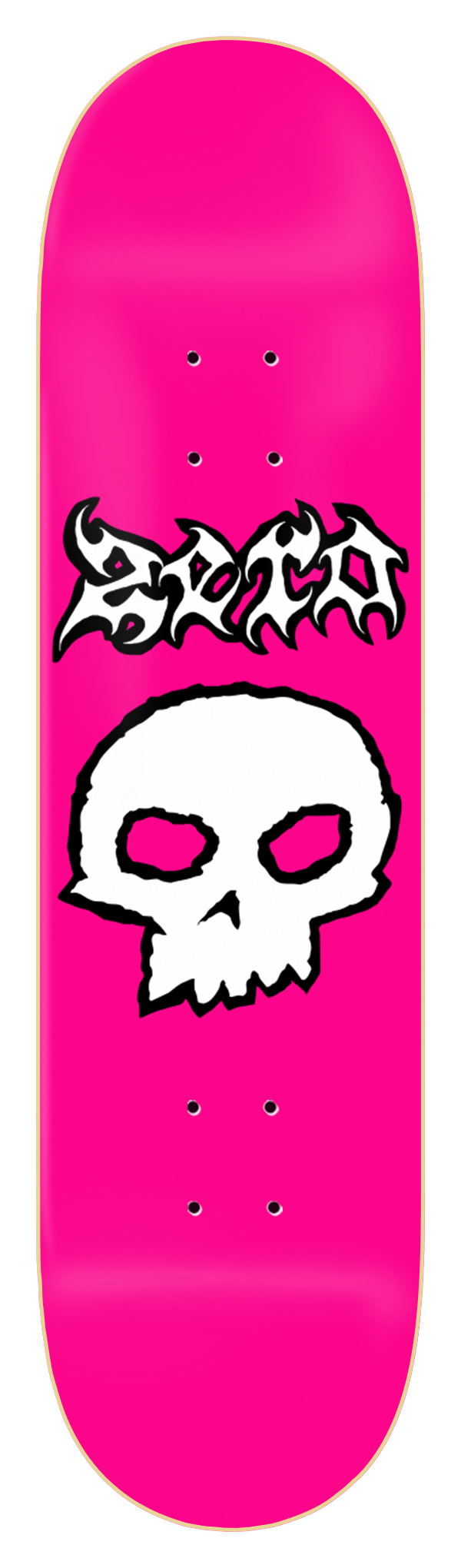 METAL SINGLE SKULL - NEON PINK