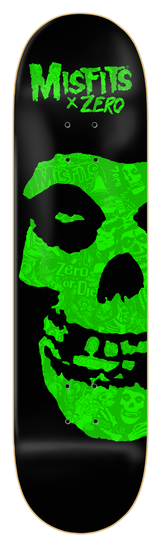 MISFITS - FIEND SKULL COLLAGE - NEON GREEN