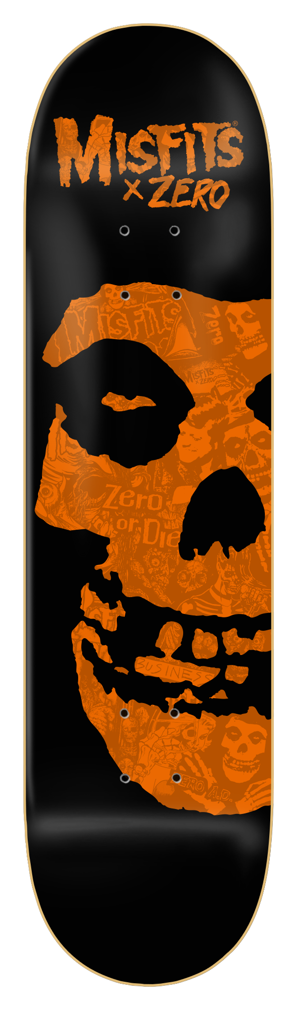 MISFITS - FIEND SKULL COLLAGE - ORANGE