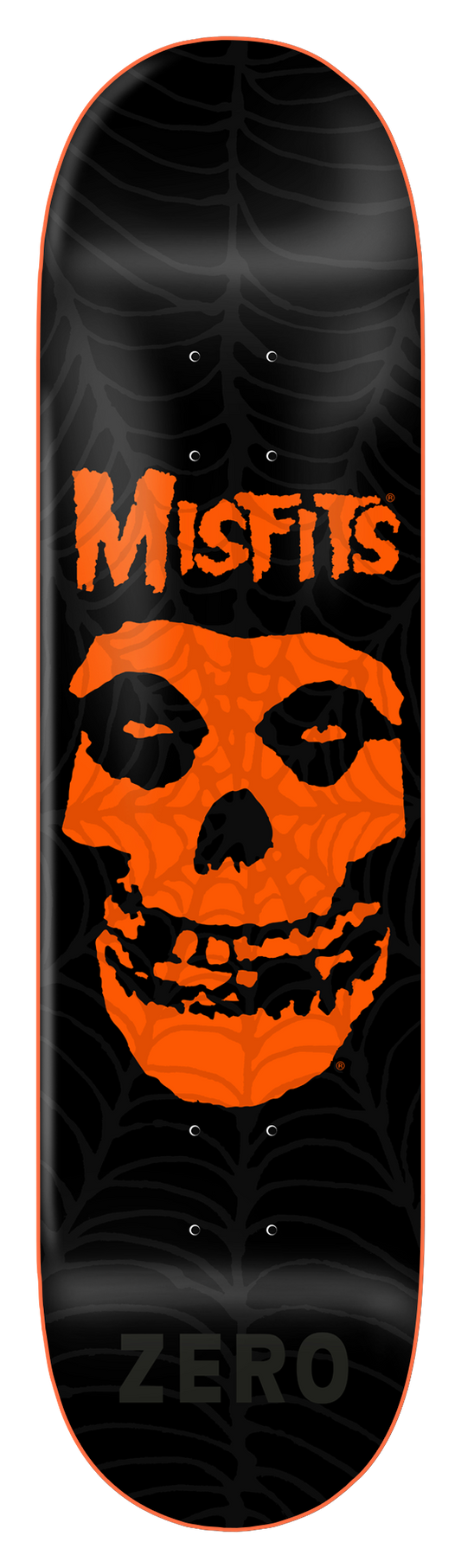 MISFITS - FIEND SKULL WEB - ORANGE DIP
