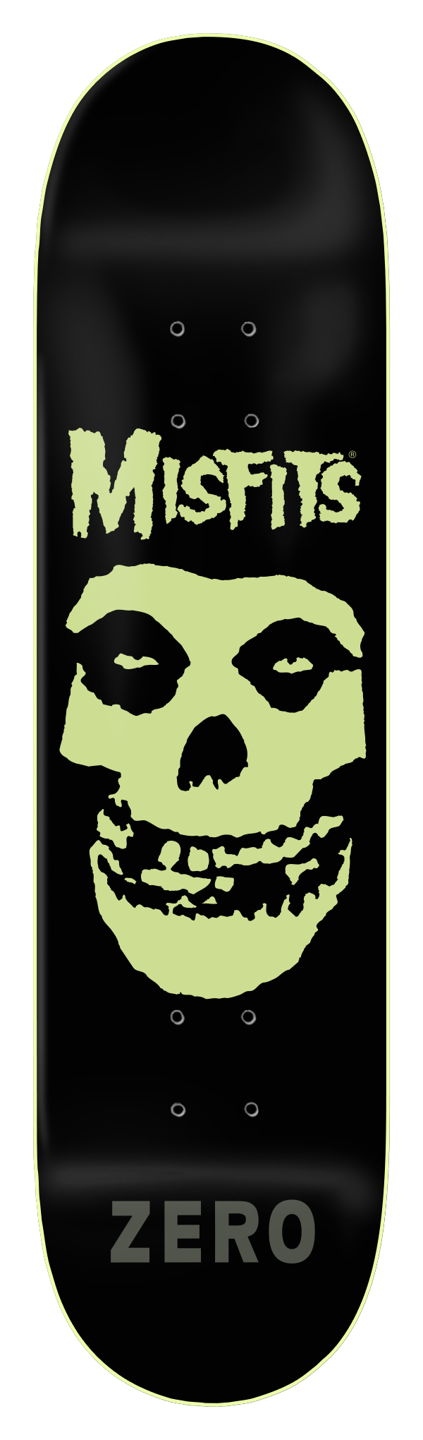 MISFITS - FIEND SKULL - GITD DIP